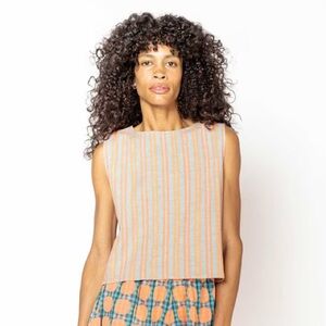 EUC Ace & Jig Skipper Tee in Sundown Size Small S Striped Tank Excellent Rare